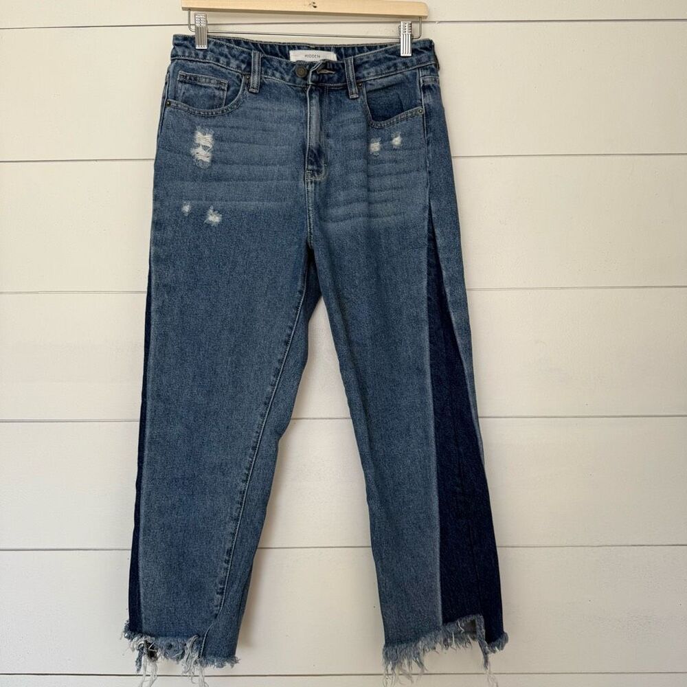 Hidden Women’s 29 Tracey Straight Jeans Two Tone